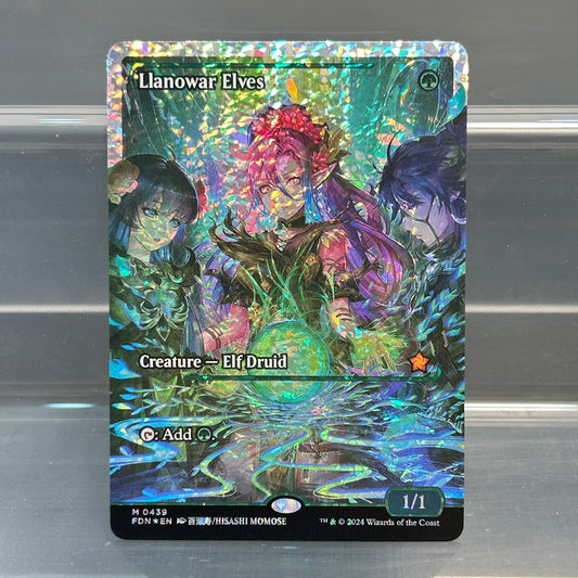 Llanowar Elves - Foundations #439 - Fractured Foil