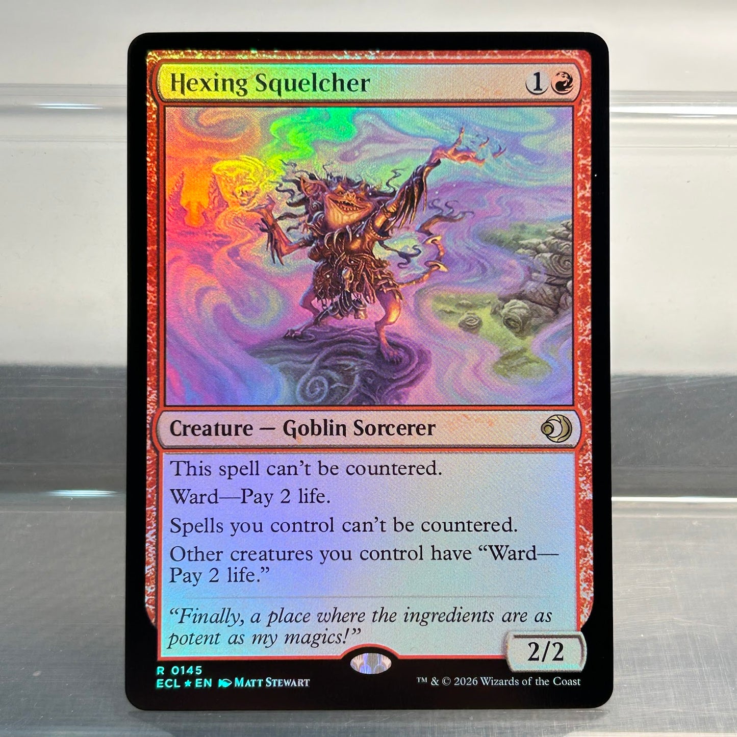 Hexing squelcher  - Llorwyn Eclipsed #145 - Foil
