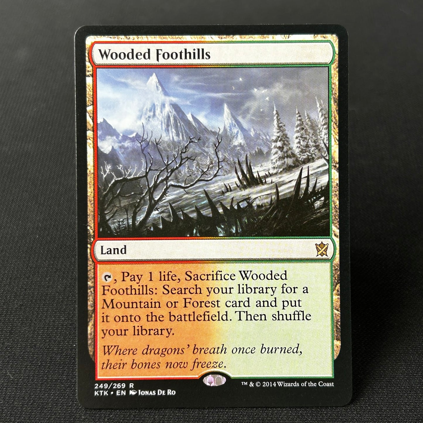 Wooded Foothills - Khans of Tarkir #249 - No Foil