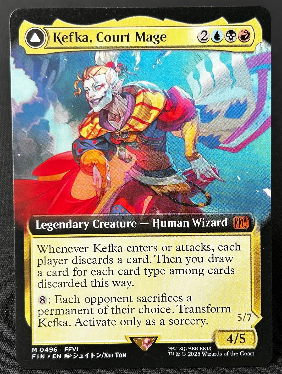 Kefka, Court Mage // Kefka, Ruler of Ruin - Final Fantasy #496 - No Foil