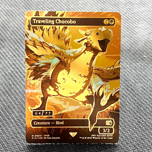 Traveling Chocobo - Final Fantasy #551f - Raised Foil