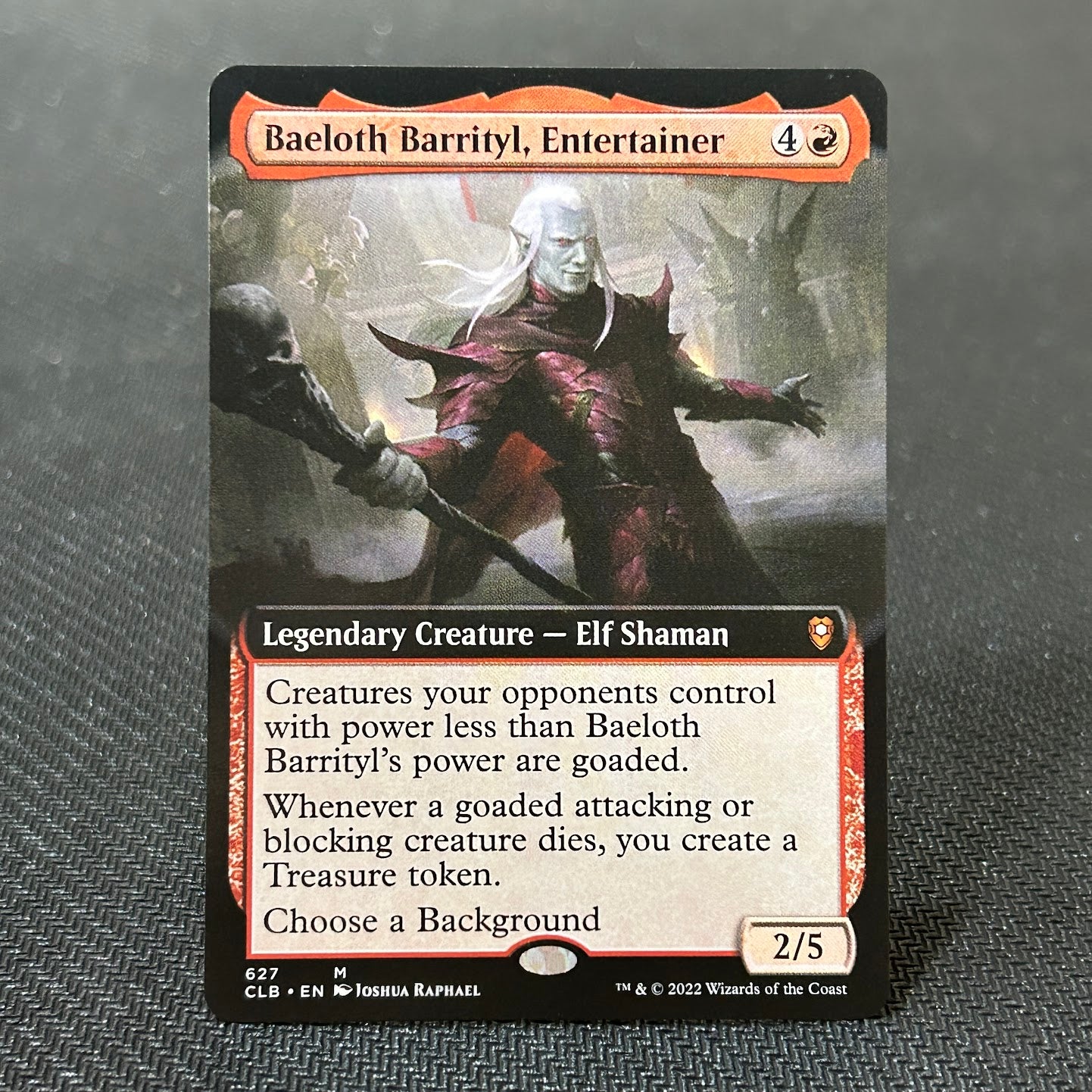Baeloth Barrityl, Entertainer - Commander Legends: Battle for Baldur's Gate #627 - No Foil
