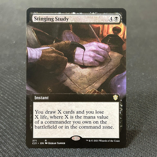 Stinging Study - Commander 2021 #371 - No Foil