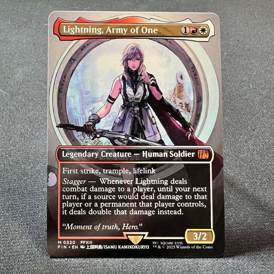 Lightning, Army of One - Final Fantasy #320 - No Foil