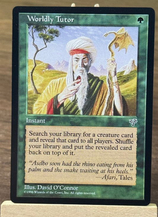 Worldly Tutor - Mirage #255 - No Foil