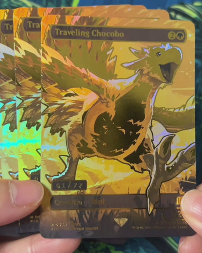 Traveling Chocobo - Final Fantasy #551f - Raised Foil