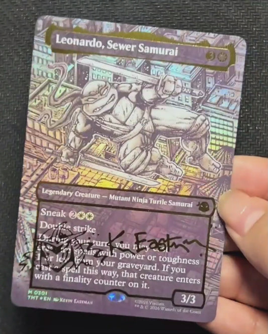 Leonardo, Sewer Samurai - Teenage Mutant Ninja Turtles #301 - Raised Foil