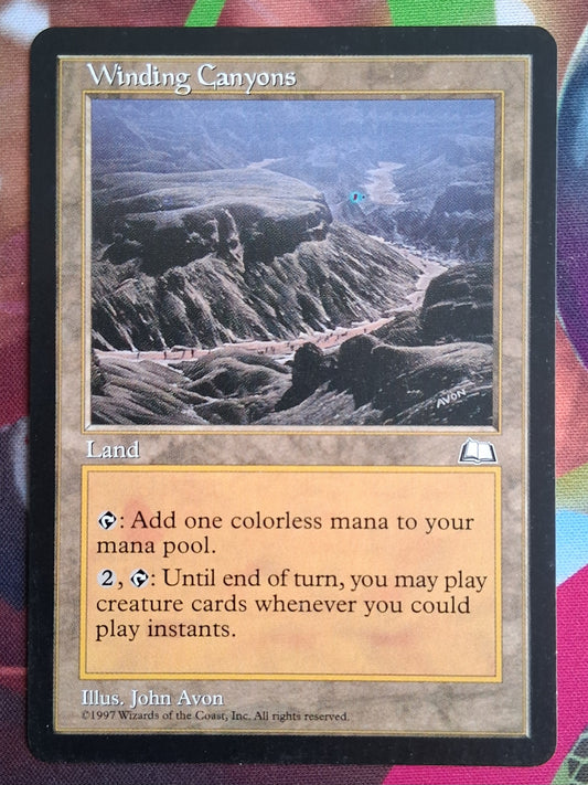 Winding Canyons - Weatherlight #167 - No Foil
