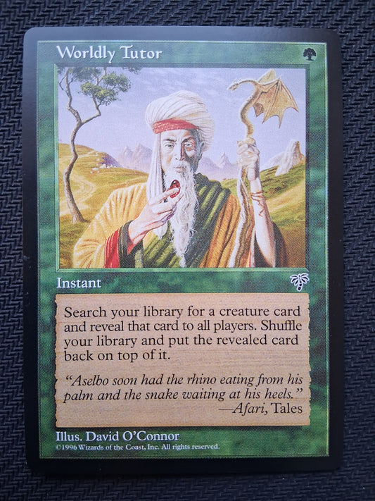 Worldly Tutor - Mirage #255 - No Foil