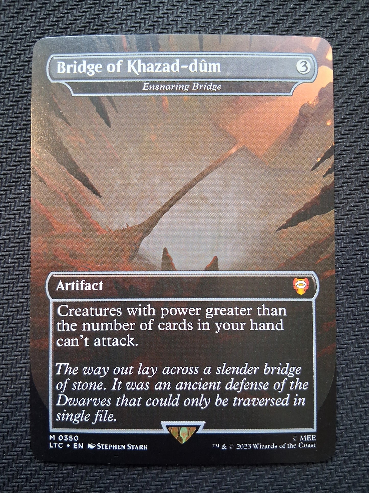 Ensnaring Bridge (Bridge of Khazad-dûm) - Lord of the Rings Commander #350 - No Foil
