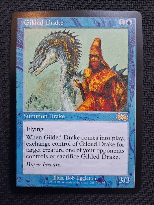 Gilded Drake - Urza's Saga #76 - No Foil