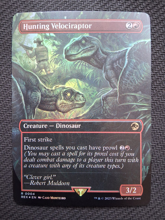 Hunting Velociraptor - Jurassic World - Foil